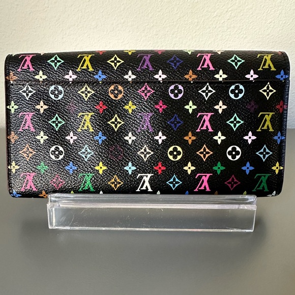 Louis Vuitton Takashi Murakami Sarah Wallet Black Multicolored - Picture 2 of 16